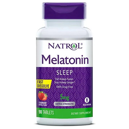 Melatonin 5MG Fast Dissolve Tablets Strawberry 90 tablets