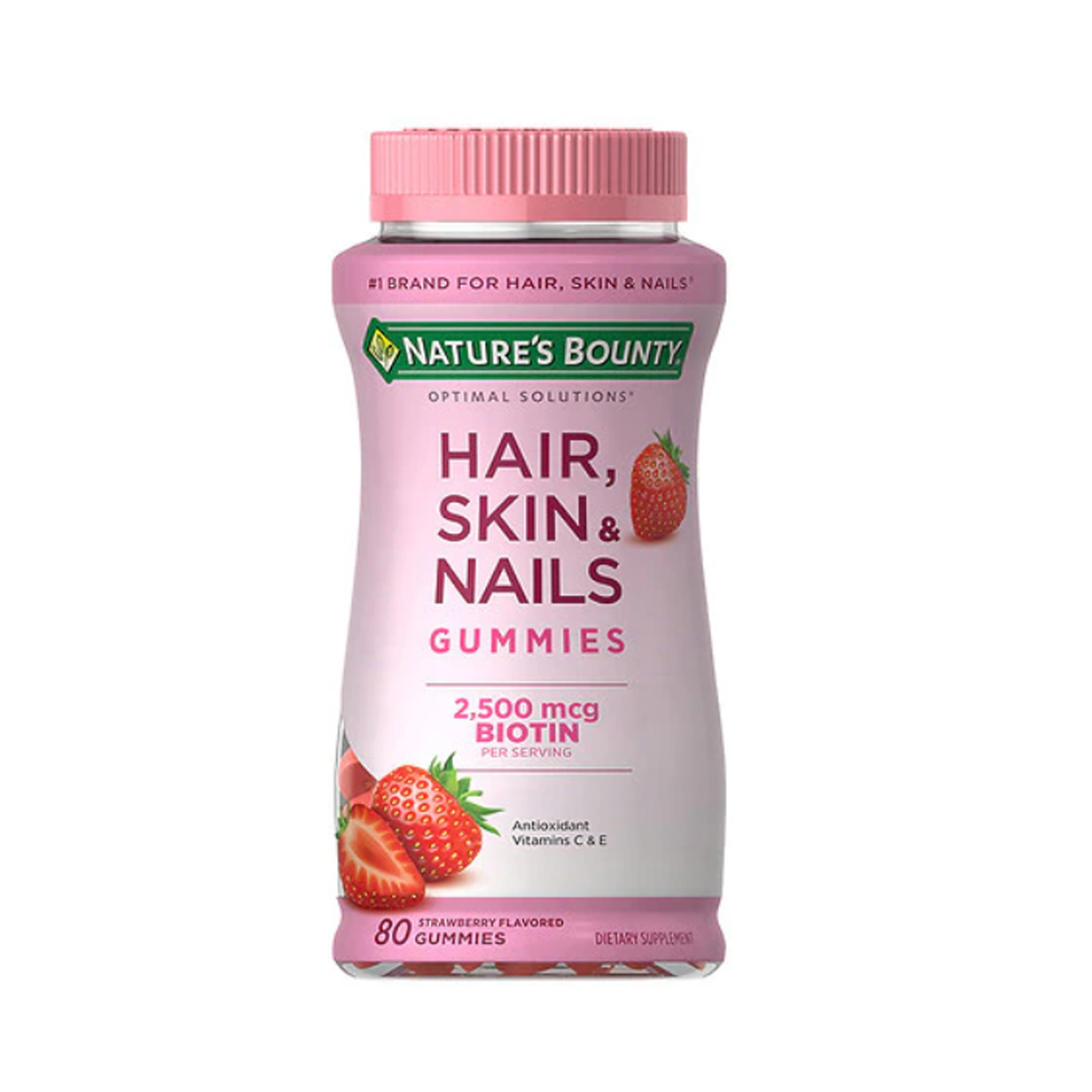 Hair, Skin & Nails Gummies with Biotin (80 gummies)